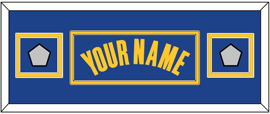 Golden State Name & 2 Champions Patches - Blue Icon - Signature Tier 4