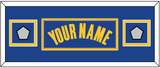 Golden State Name & 2 Champions Patches - Blue Icon - Double Mat 4