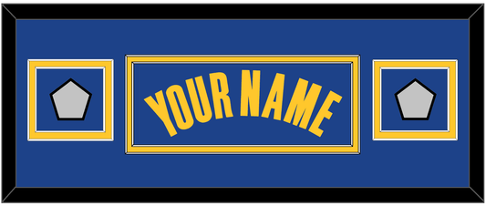 Golden State Name & 2 Champions Patches - Blue Icon - Signature Tier 4