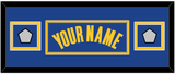 Golden State Name & 2 Champions Patches - Blue Icon - Double Mat 4