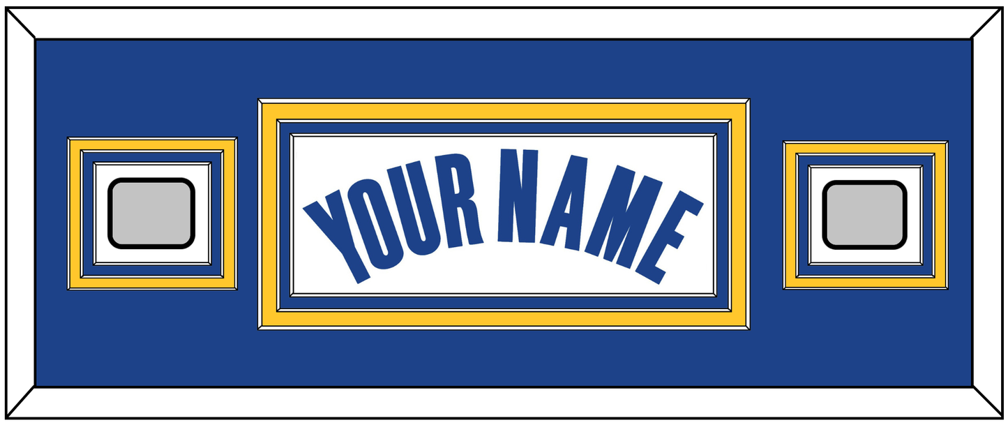 Golden State Name & 2 Champions Patches - White Association - Premier Tier 4