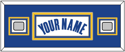 Golden State Name & 2 Finals Patches - White Association - Premier Tier 4