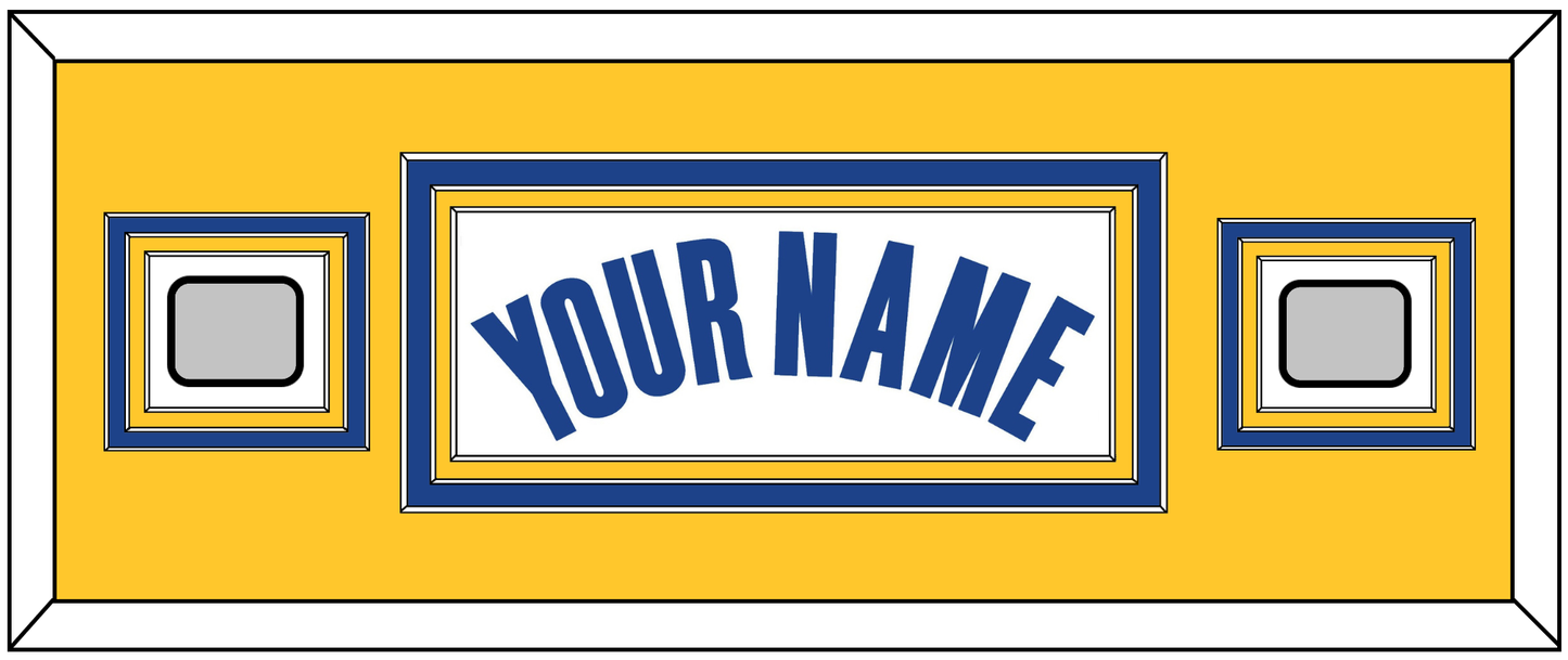 Golden State Name & 2 Champions Patches - White Association - Premier Tier 6