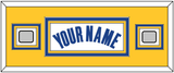 Golden State Name & 2 Finals Patches - White Association - Triple Mat 6