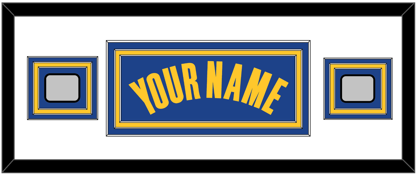 Golden State Name & 2 Champions Patches - Blue Icon - Premier Tier 2