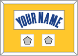 Golden State Name & 2 Champions Patches - White Association - Single Mat 3