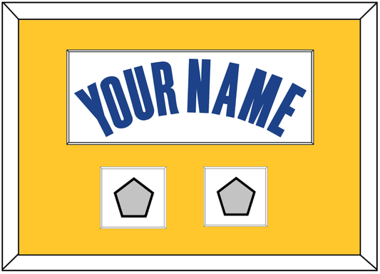 Golden State Name & 2 Finals Patches - White Association - Essential Tier 3