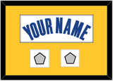 Golden State Name & 2 Champions Patches - White Association - Single Mat 3