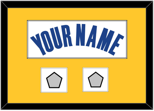 Golden State Name & 2 Finals Patches - White Association - Essential Tier 3