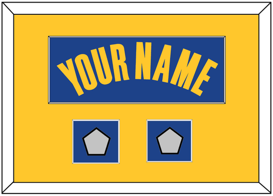 Golden State Name & 2 Champions Patches - Blue Icon - Essential Tier 3
