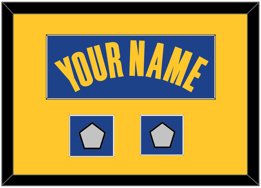 Golden State Name & 2 Champions Patches - Blue Icon - Essential Tier 3
