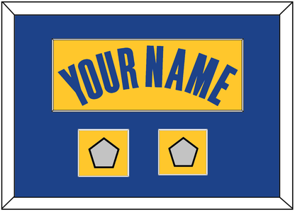 Golden State Name & 2 Champions Patches - Yellow Statement (2019-2022) - Essential Tier 3