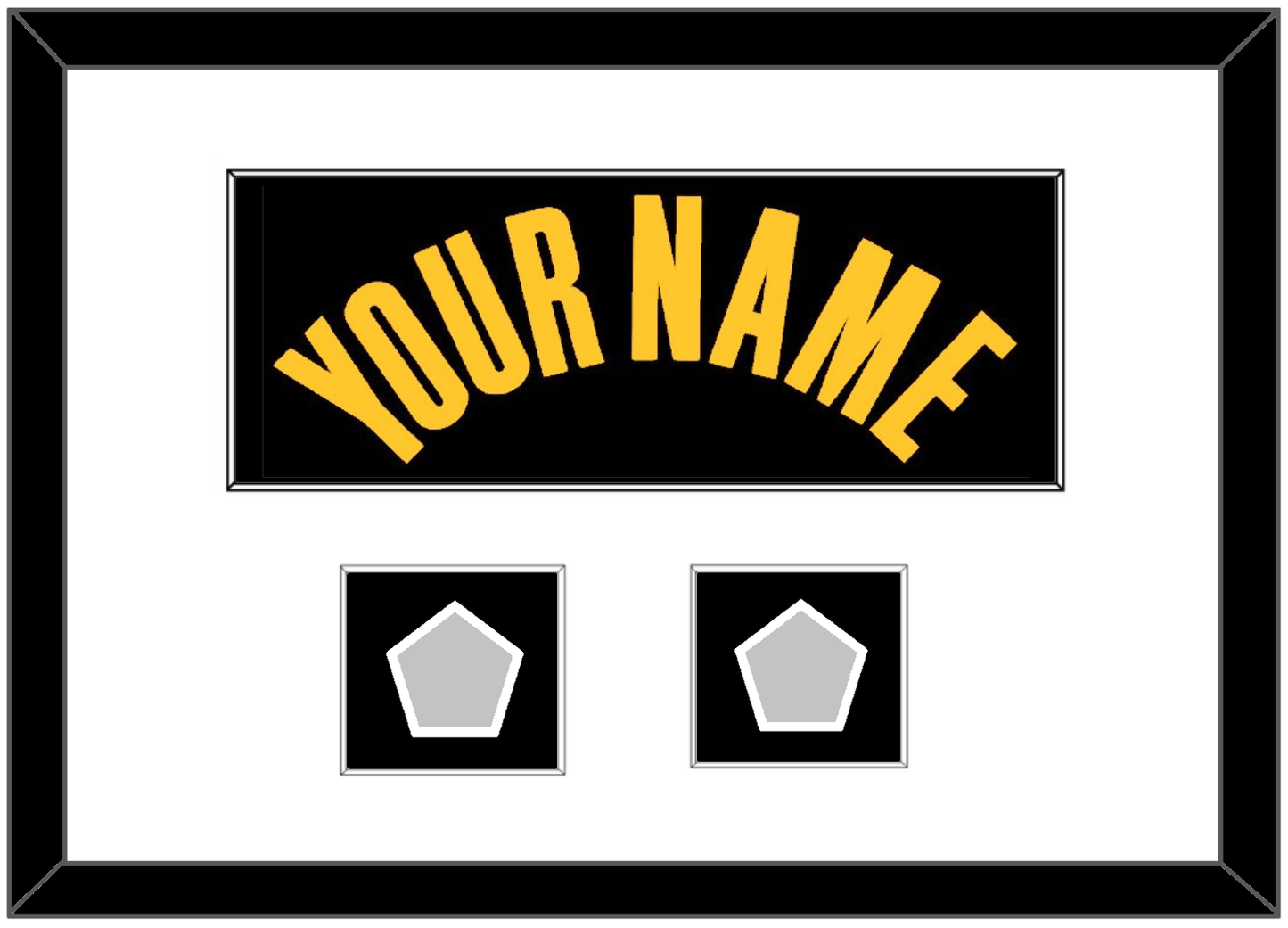 Golden State Name & 2 Finals Patches - Black City (2021-2022) - Essential Tier 1