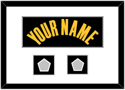 Golden State Name & 2 Finals Patches - Black City (2021-2022) - Essential Tier 1