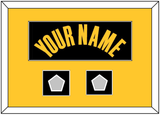 Golden State Name & 2 Finals Patches - Black City (2021-2022) - Single Mat 5