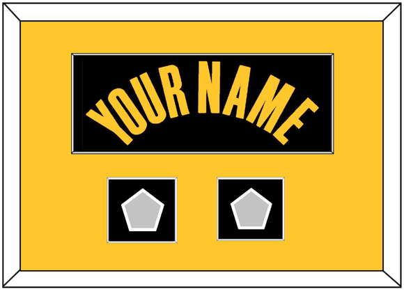 Golden State Name & 2 Champions Patches - Black City (2021-2022) - Single Mat 5