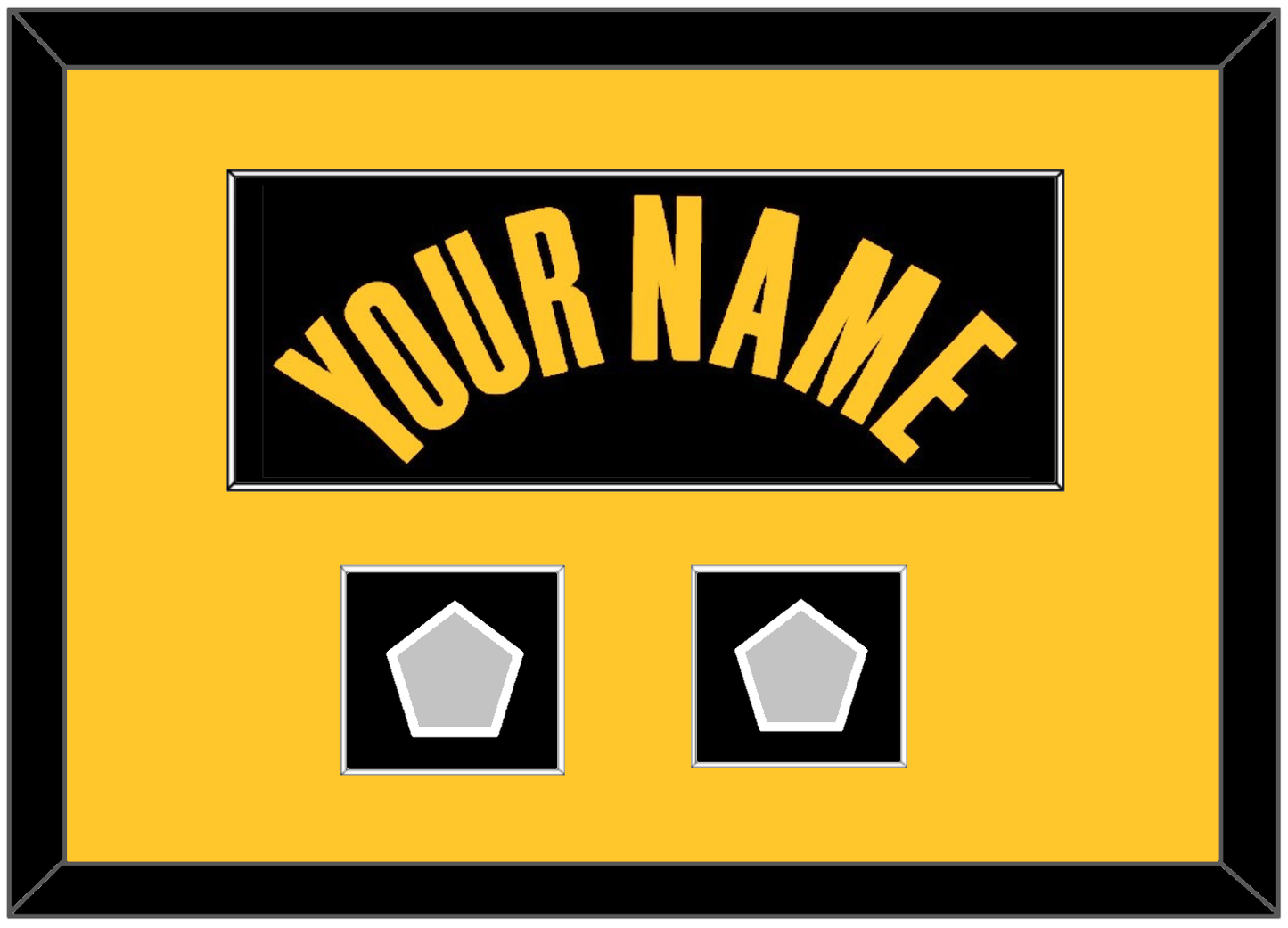 Golden State Name & 2 Finals Patches - Black City (2021-2022) - Essential Tier 5