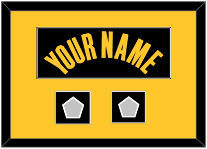 Golden State Name & 2 Finals Patches - Black City (2021-2022) - Essential Tier 5