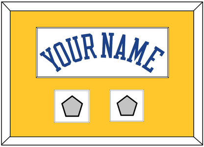 Golden State Name & 2 Finals Patches - Home White (2010-2019) - Essential Tier 3