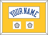 Golden State Name & 2 Champions Patches - Home White (2010-2019) - Single Mat 3