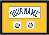 Golden State Name & 2 Finals Patches - Home White (2010-2019) - Single Mat 3