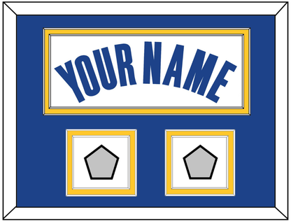 Golden State Name & 2 Champions Patches - White Association - Signature Tier 3