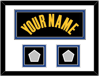 Golden State Name & 2 Champions Patches - Black City (2021-2022) - Signature Tier 1