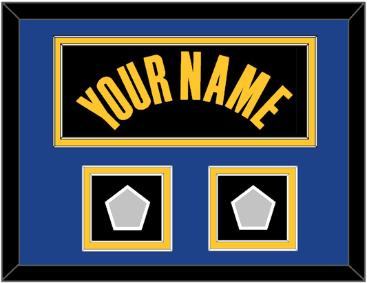 Golden State Name & 2 Finals Patches - Black City (2021-2022) - Signature Tier 5