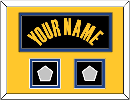 Golden State Name & 2 Finals Patches - Black City (2021-2022) - Signature Tier 7
