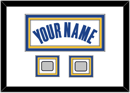 Golden State Name & 2 Champions Patches - White Association - Premier Tier 1