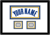 Golden State Name & 2 Champions Patches - White Association - Triple Mat 1