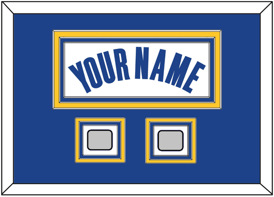 Golden State Name & 2 Champions Patches - White Association - Premier Tier 3