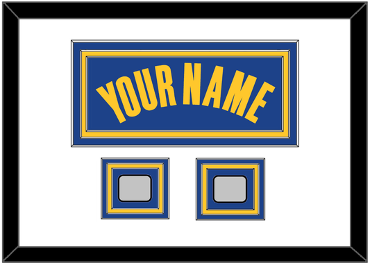 Golden State Name & 2 Champions Patches - Blue Icon - Premier Tier 1