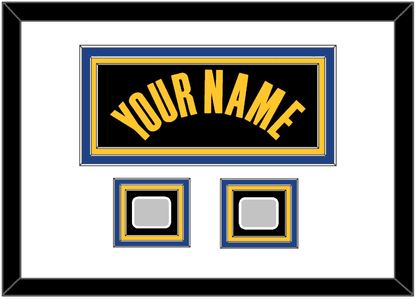 Golden State Name & 2 Champions Patches - Black City (2021-2022) - Premier Tier 1