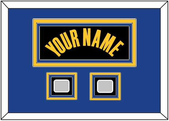 Golden State Name & 2 Champions Patches - Black City (2021-2022) - Triple Mat 5