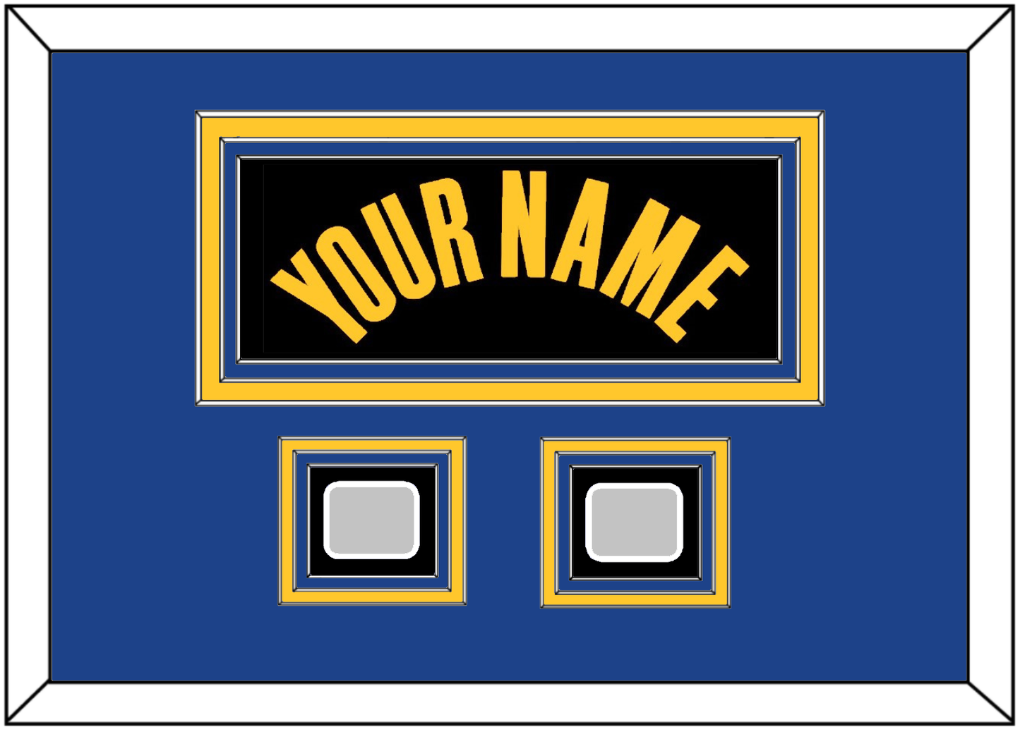 Golden State Name & 2 Finals Patches - Black City (2021-2022) - Premier Tier 5
