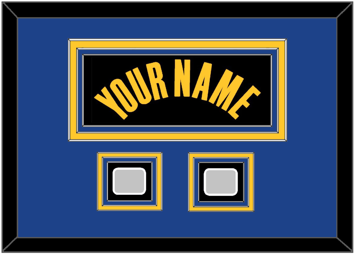 Golden State Name & 2 Finals Patches - Black City (2021-2022) - Premier Tier 5