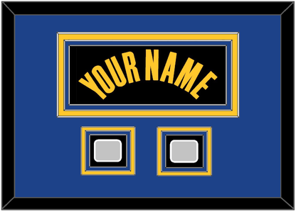 Golden State Name & 2 Finals Patches - Black City (2021-2022) - Premier Tier 5