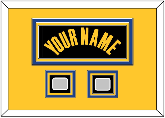 Golden State Name & 2 Champions Patches - Black City (2021-2022) - Triple Mat 7