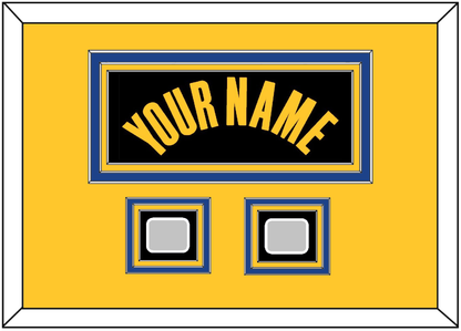 Golden State Name & 2 Finals Patches - Black City (2021-2022) - Premier Tier 7