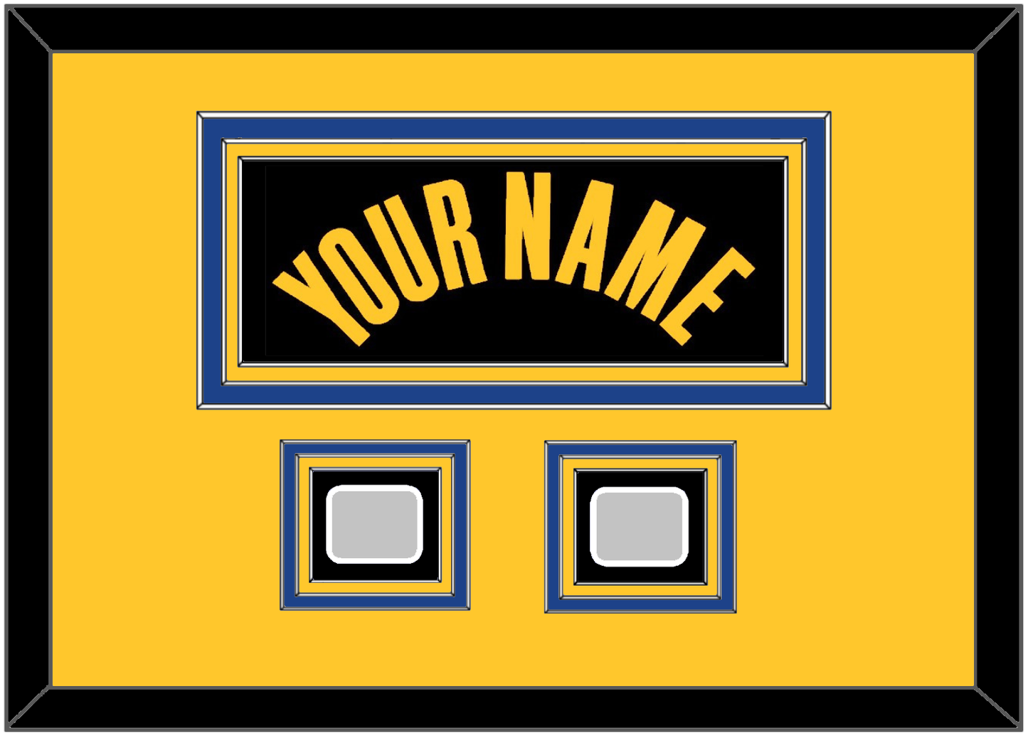 Golden State Name & 2 Champions Patches - Black City (2021-2022) - Premier Tier 7