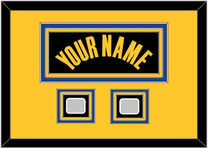 Golden State Name & 2 Champions Patches - Black City (2021-2022) - Premier Tier 7