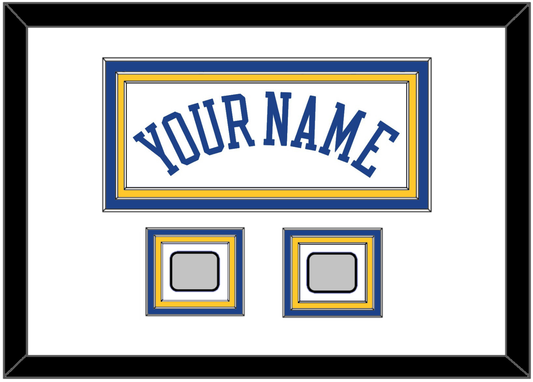Golden State Name & 2 Finals Patches - Home White (2010-2019) - Premier Tier 1