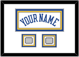 Golden State Name & 2 Finals Patches - Home White (2010-2019) - Triple Mat 1