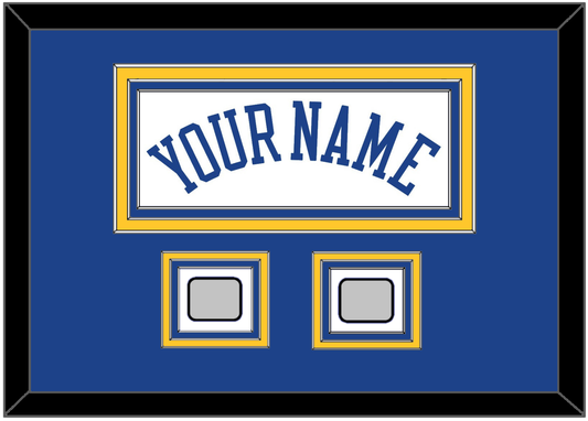 Golden State Name & 2 Finals Patches - Home White (2010-2019) - Premier Tier 3