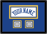 Golden State Name & 2 Finals Patches - Home White (2010-2019) - Triple Mat 3