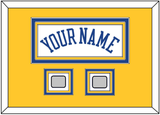 Golden State Name & 2 Finals Patches - Home White (2010-2019) - Triple Mat 5