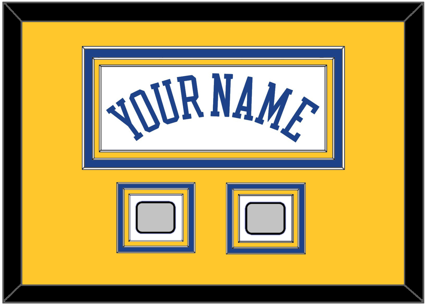 Golden State Name & 2 Finals Patches - Home White (2010-2019) - Premier Tier 5