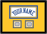 Golden State Name & 2 Champions Patches - Home White (2010-2019) - Triple Mat 5