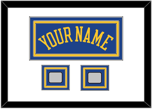 Golden State Name & 2 Champions Patches - Road Blue (2010-2019) - Premier Tier 1